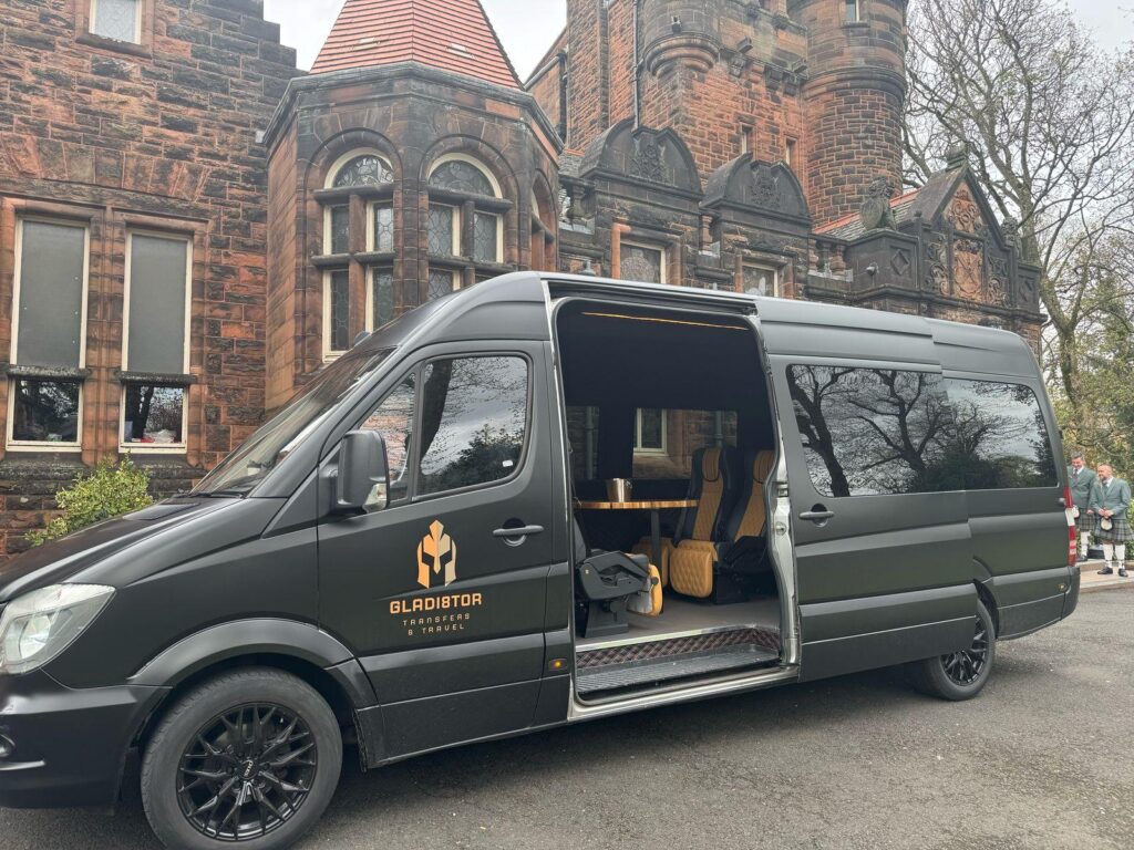 Airport transfer service in use